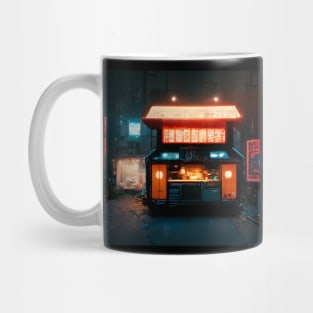 Neo Stall - Cyberpunk Cityscape Mug